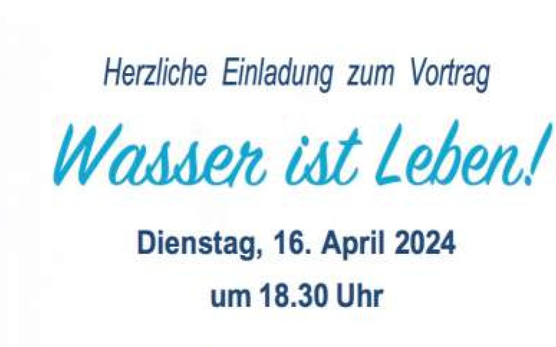 Wasser ist Leben